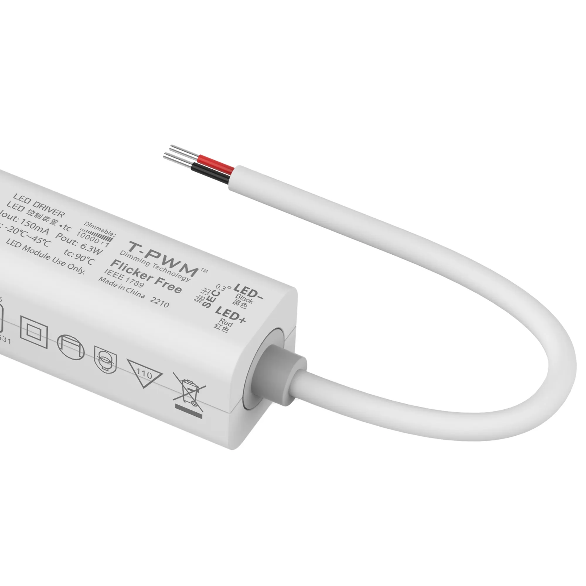 Triac/ELV, PWM,6W, C. Current Dimmable Driver, 150mA, DC:9-42Vdc, EFF>70%, IP20. SE-6-150-G1T  LTECH Triac Constant Current
